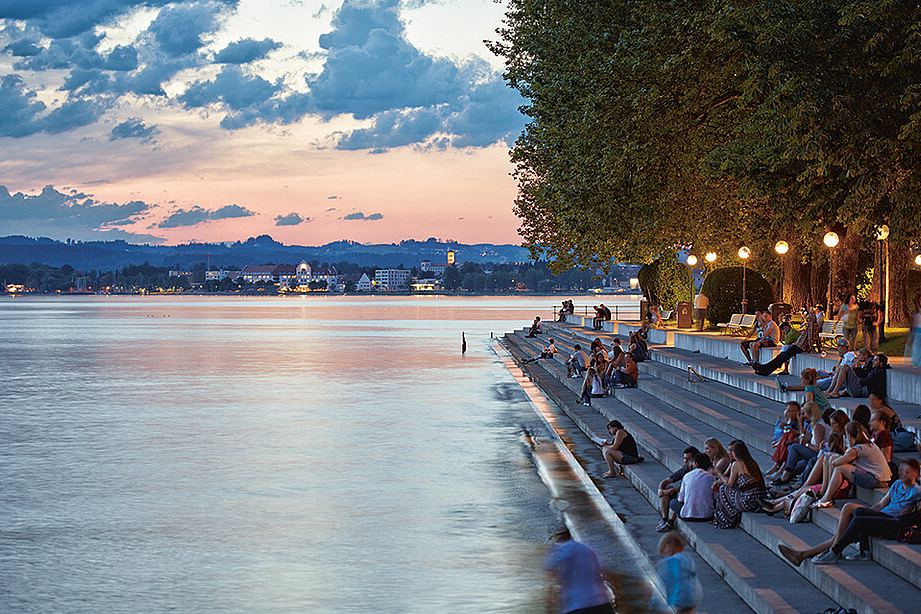 Seestufen am Bodensee in Bregenz